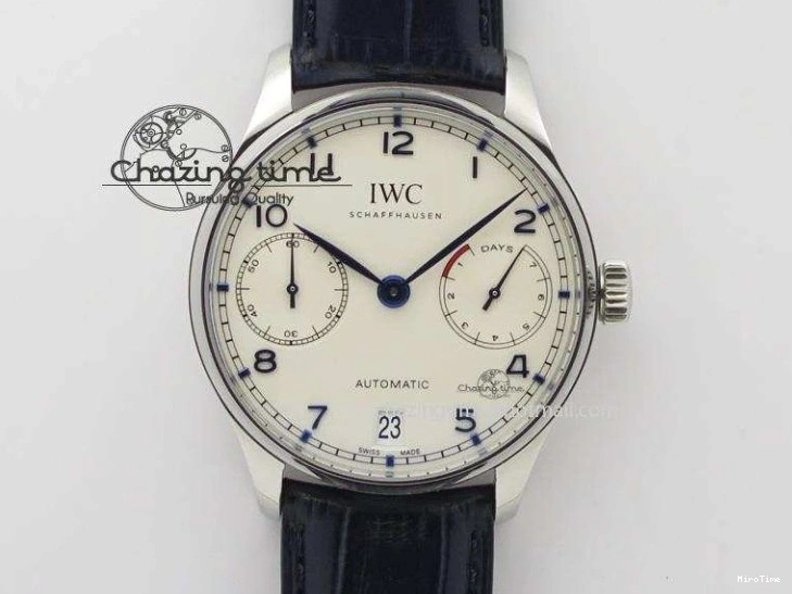 MIROTIME 1219 Unisex Portuguese Real PR RG IW500702 ZF 1:1 Best Edition On Brown Leather Strap A52010 V 7303